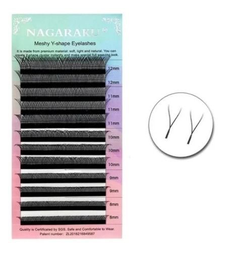 Cílios YY Brasileiro Nagaraku 0.07D, Curvatura D