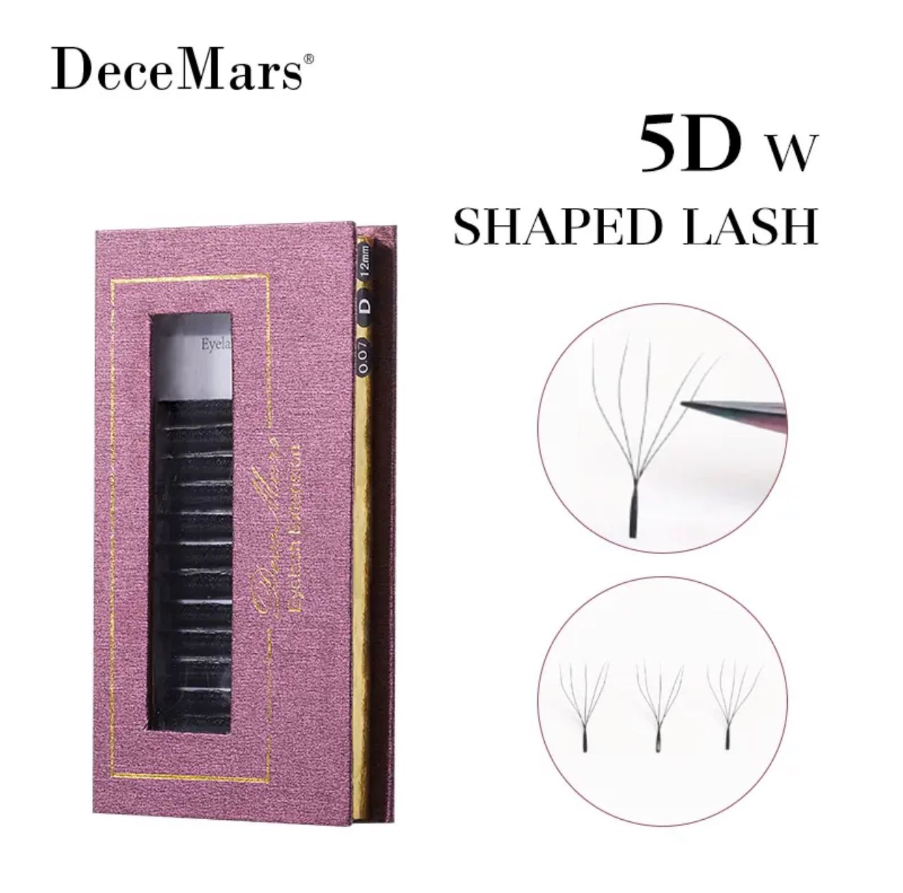 Cílios 5D Decemars Egípcio, Curvatura D