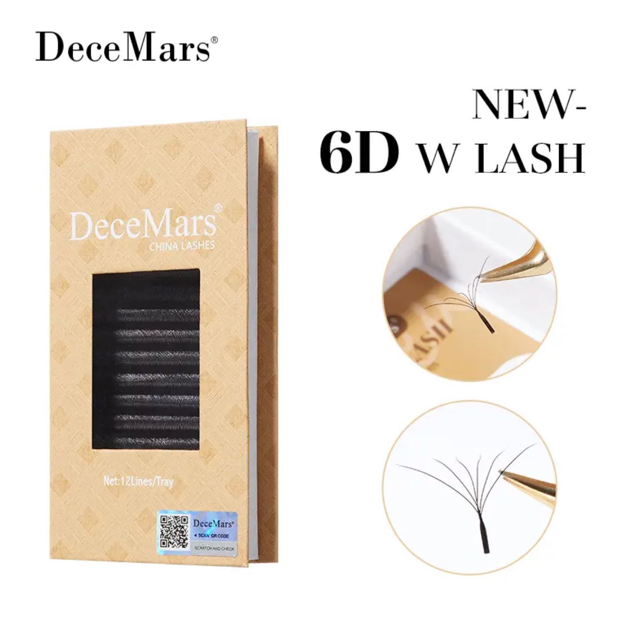 Cílios 6D Decemars Real, Curvatura D