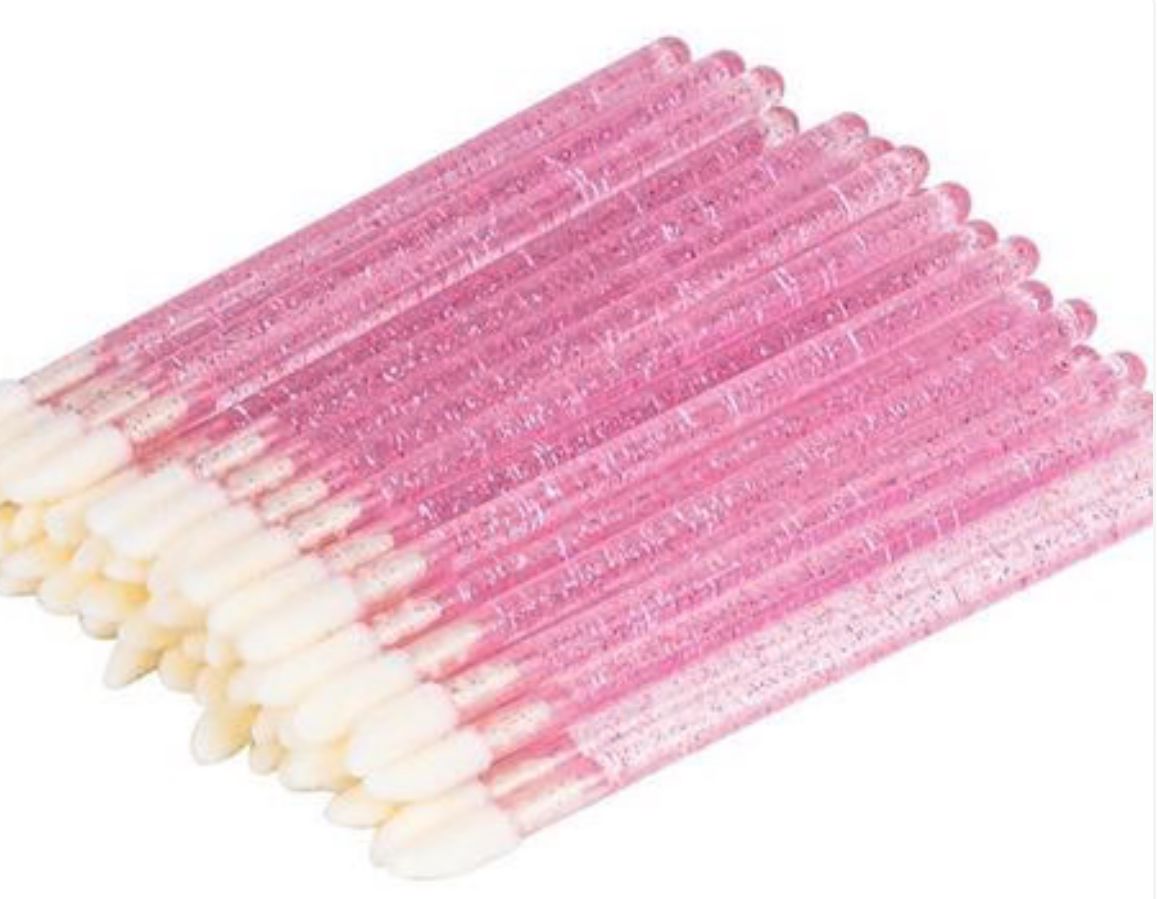 50 Unidades de Aplicador Gloss Descartável Glitter - Imagem 2
