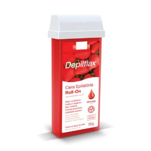 Cera Refil Roll On Depilflax Morango 100g